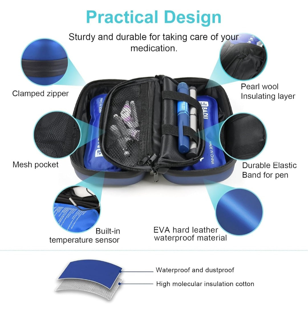 Puck Pack : Travel Case w/Temp Display & Freezer Packs